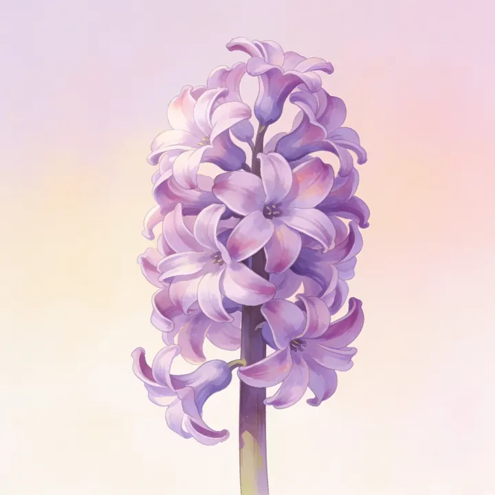 보라 히아신스 그림