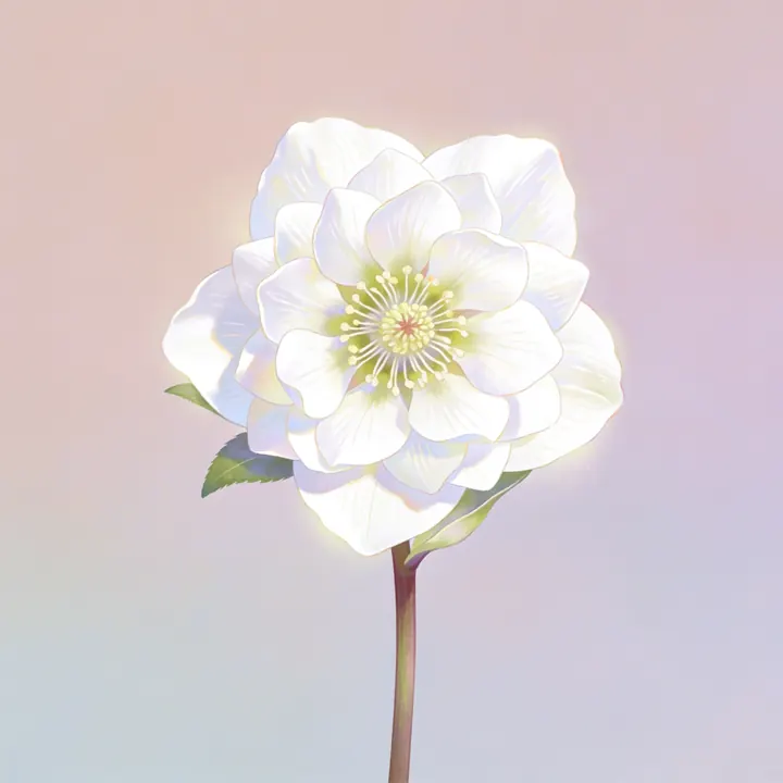 크리스마스로즈 그림