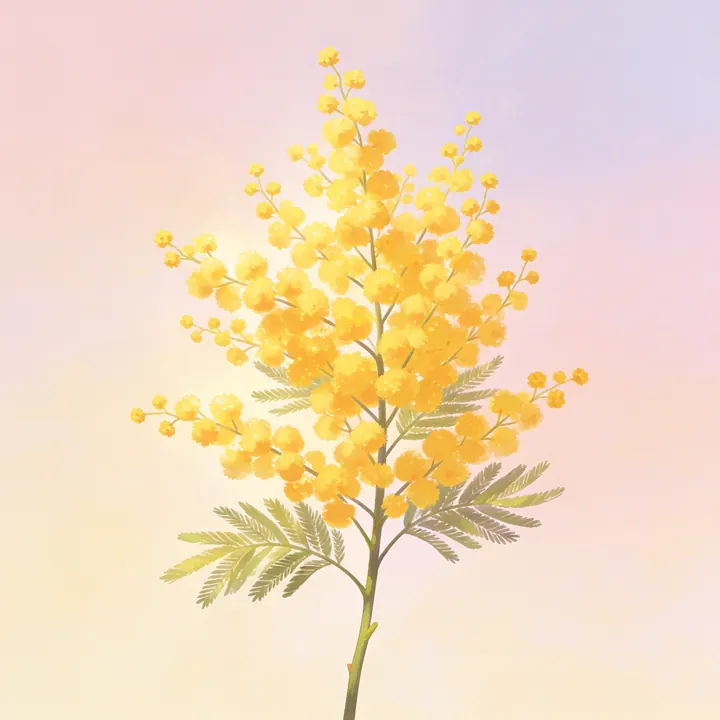 미모사 그림