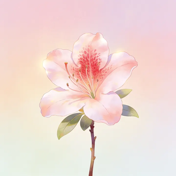 진달래 그림