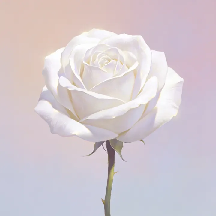 흰 장미 그림