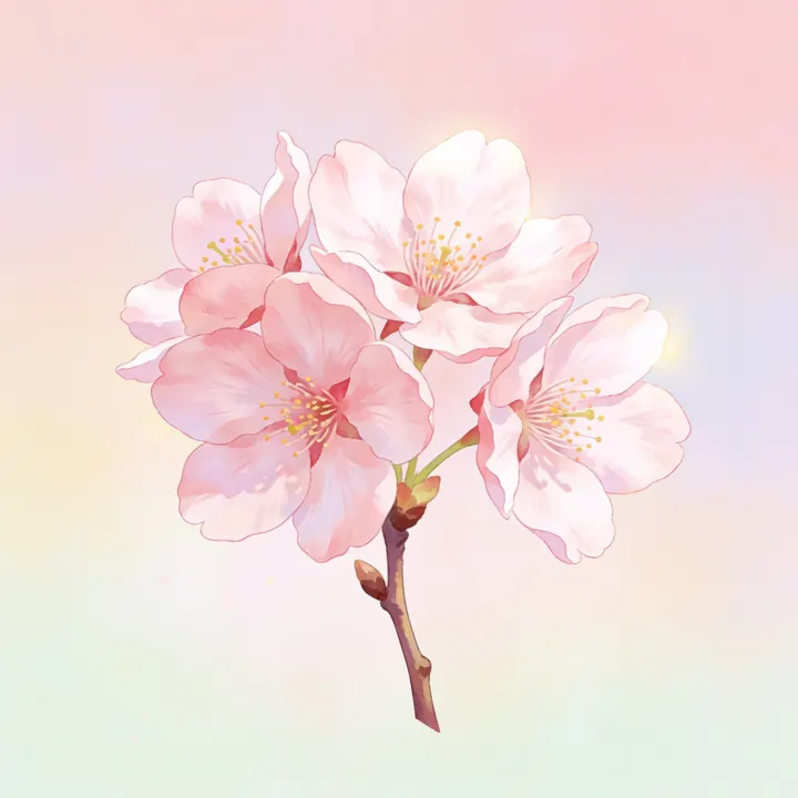 앵두꽃 그림