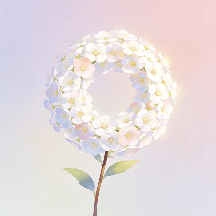 조팝나무꽃 그림