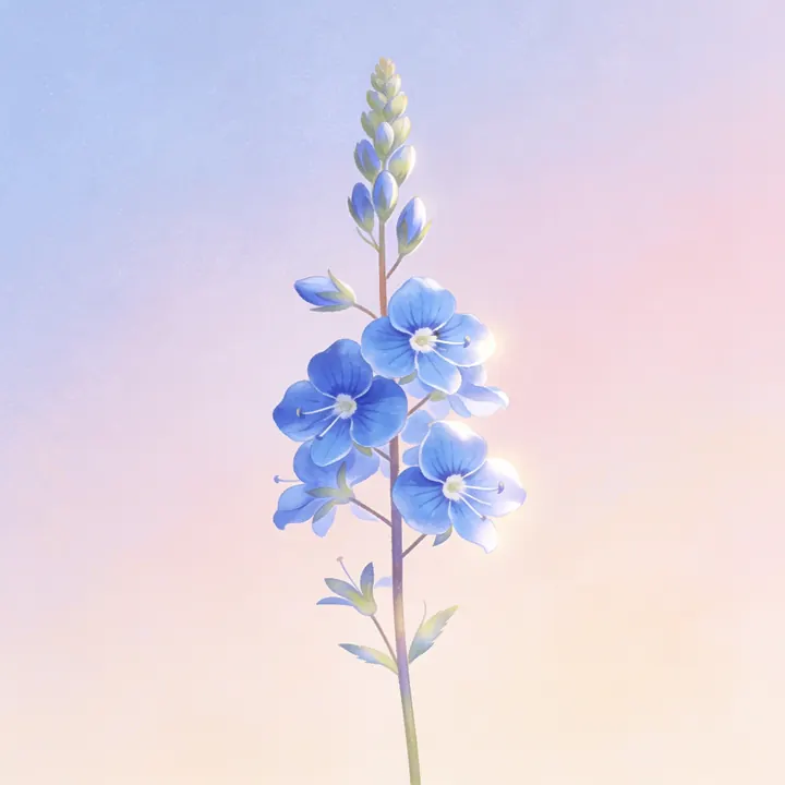 봄까치꽃 그림