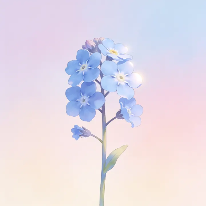 물망초 그림