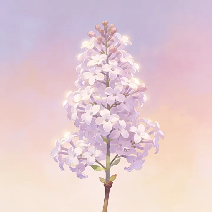 수수꽃다리 그림