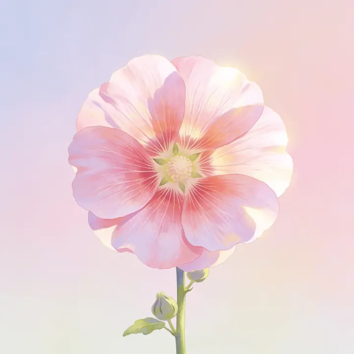 접시꽃 그림