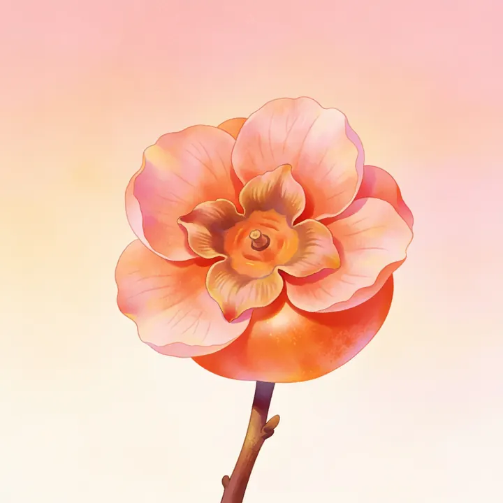 감꽃 그림