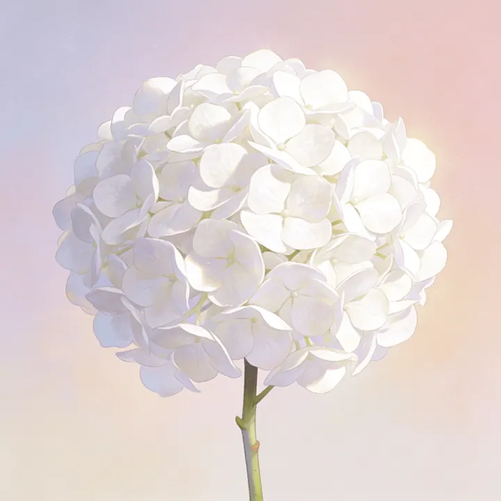 흰 수국 그림
