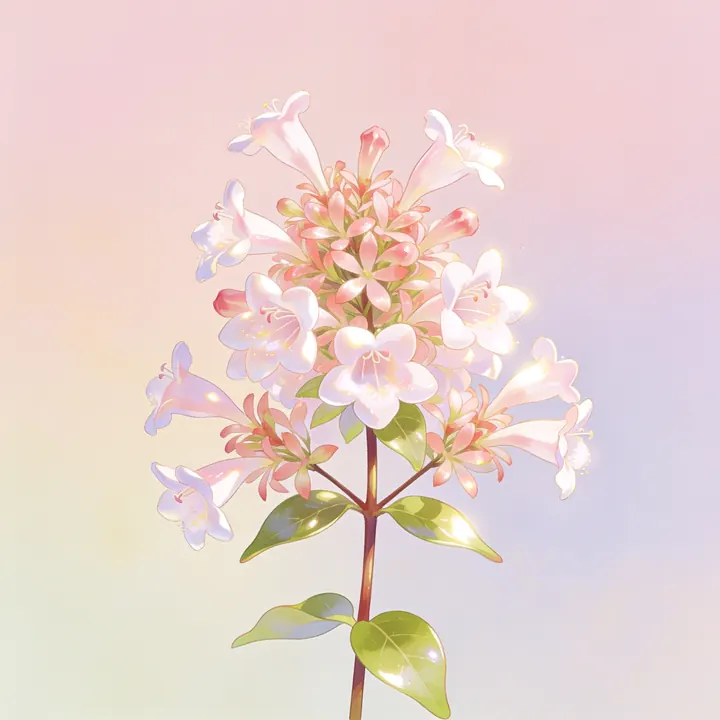 꽃댕강나무 그림
