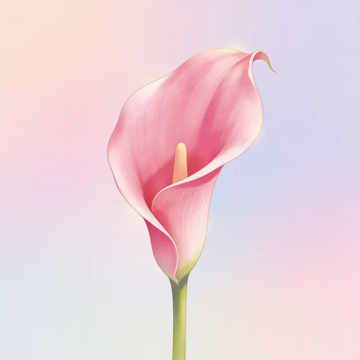 분홍 칼라 그림