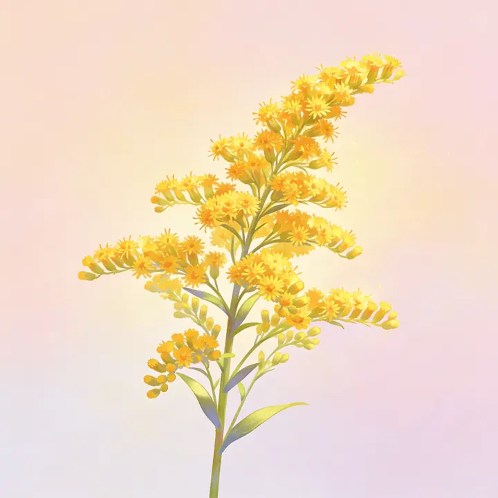 미역취 그림