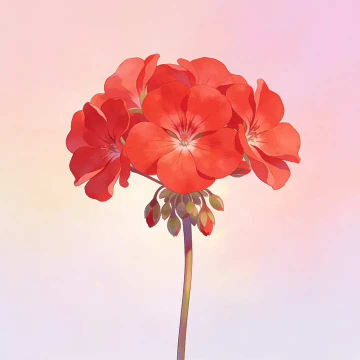 제라늄 그림