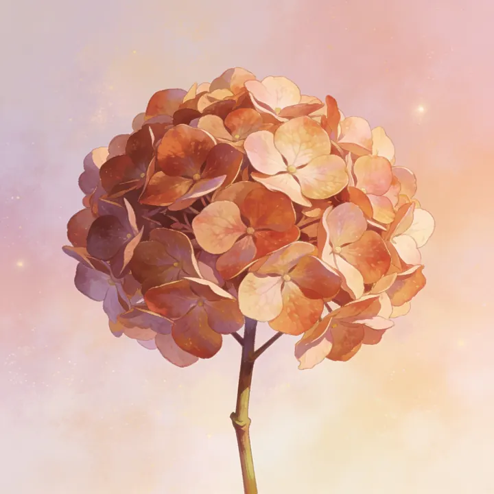 앤티크 수국 그림