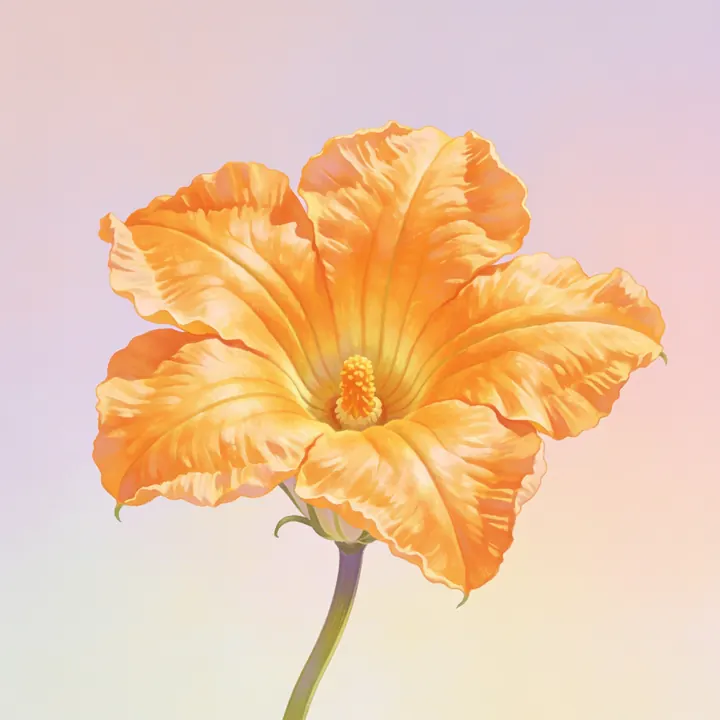 호박꽃 그림