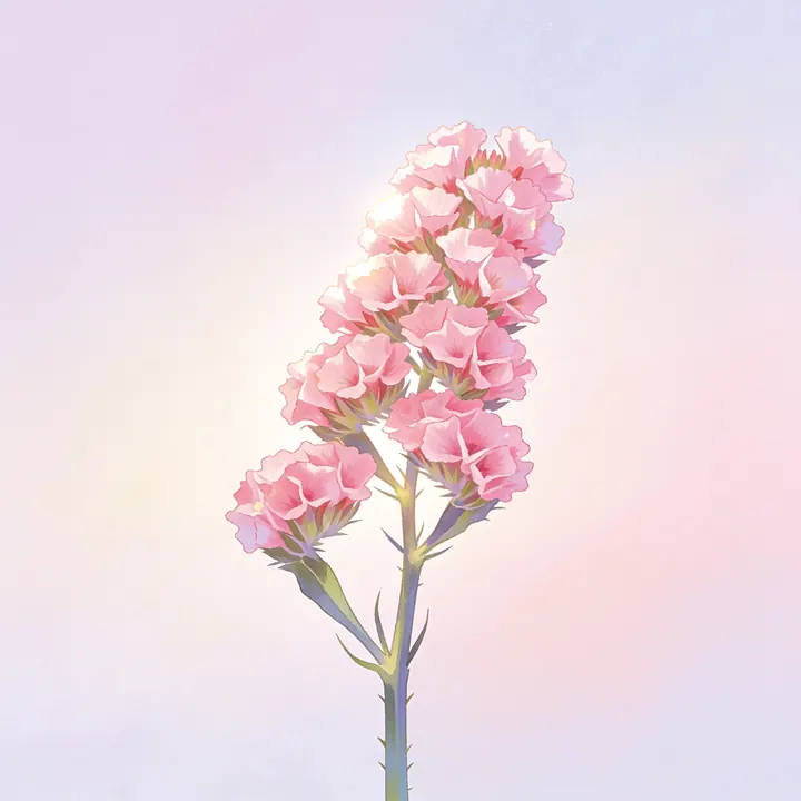 분홍 스타티스 그림