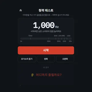 청력 테스트