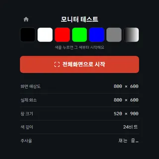 모니터 테스트