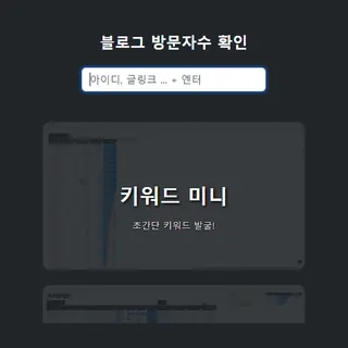 방문자수 확인