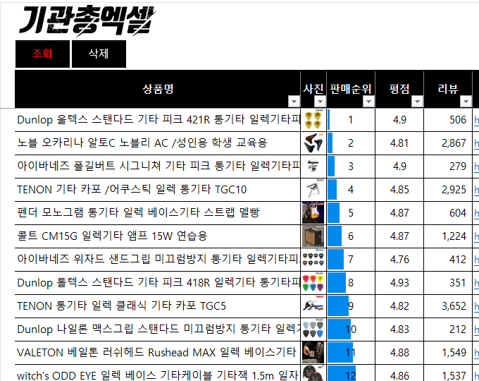 상품 수집기